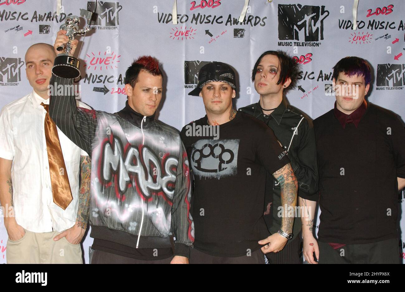 Good Charlotte Attends The 2003 Mtv Video Music Awards At Radio City Good Charlotte Attends The 2003 Mtv Video Music Awards At Radio City